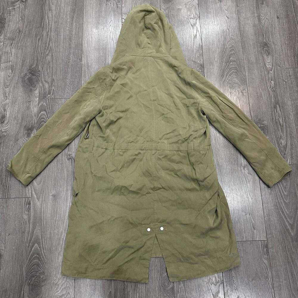 ALLSAINTS Pelya Parka Jacket Light Olive Green Hooded Coat US 8 - Picture 8 of 11